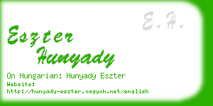 eszter hunyady business card